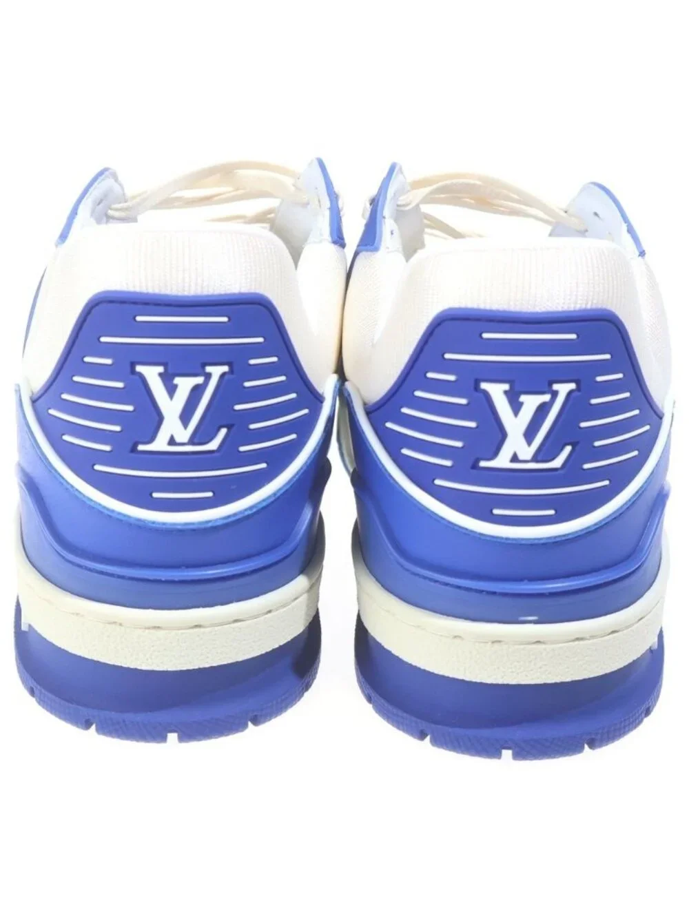 Louis Vuitton LV Trainers Line Sneakers Low Cut Shoes White Blue